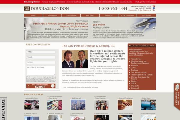 Douglas theme site design template sample