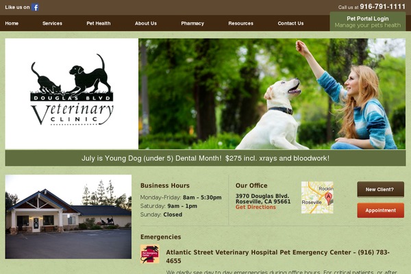 douglasvet.com site used Wp-zurb