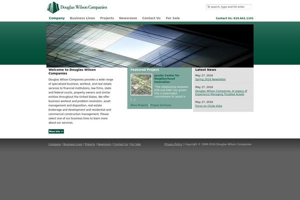 WordPress website example screenshot