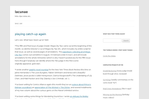Twenty Twelve theme site design template sample