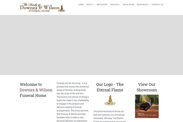 Obsequy theme site design template sample