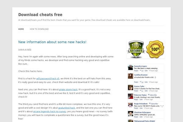 WordPress website example screenshot