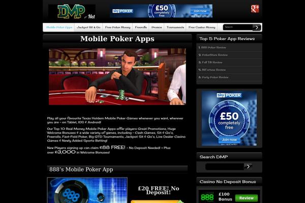 downloadmobilepoker.net site used Casinotown Theme