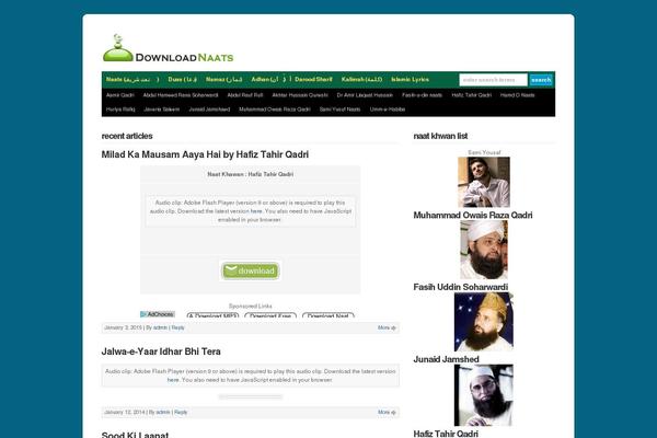 downloadnaats.com site used Downloadnaats2017