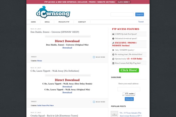 downsong.com site used Meeton