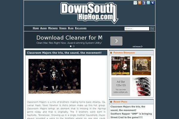 downsouthhiphop.com site used Dshh-blog