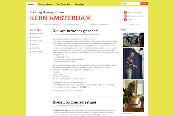 downsyndroomamsterdam.nl site used Downkern