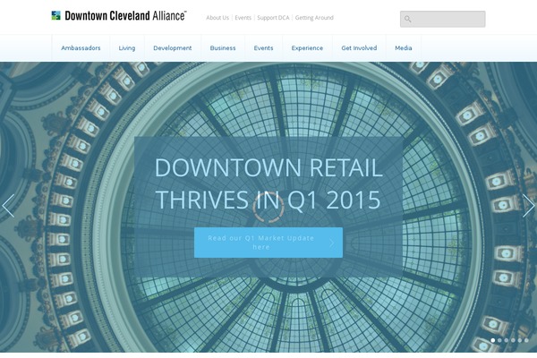 downtownclevelandalliance.com site used Redesign