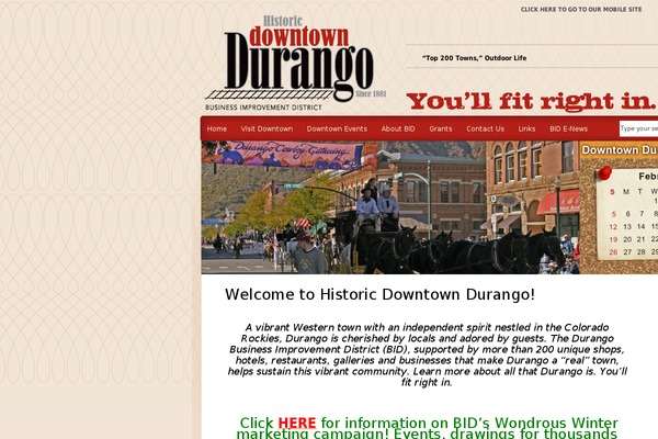 downtowndurango.org site used Orangy