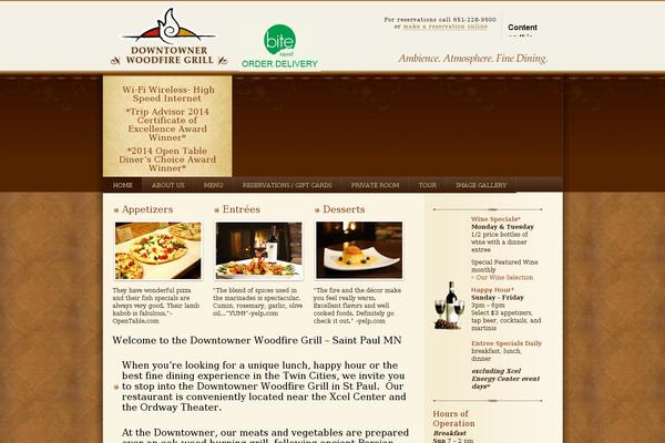 downtownerwoodfire.com site used Downtowner