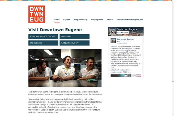 downtowneugene.com site used Downtowneugene