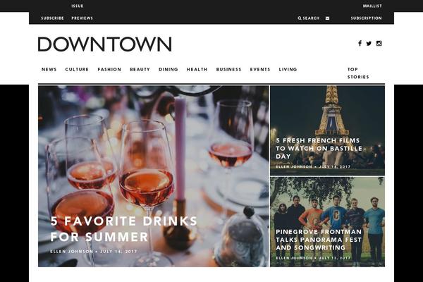 Downtown website example screenshot
