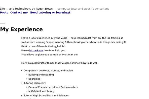 WordPress website example screenshot