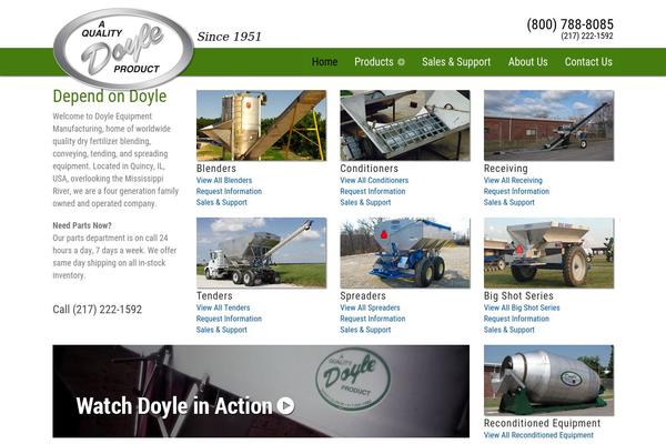 Doyle theme site design template sample