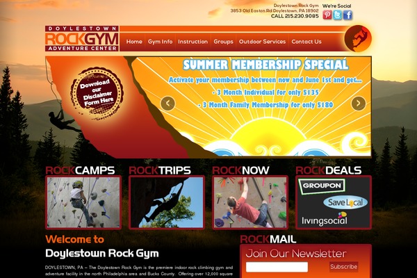 doylestownrockgym.com site used Drg