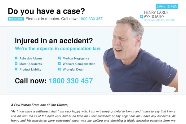 doyouhaveacase.com.au site used Doyouhaveacase