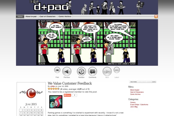 dpad.ca site used Comicpress-2.8