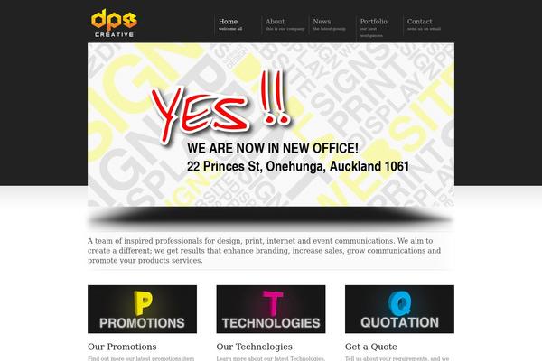 Dps theme site design template sample