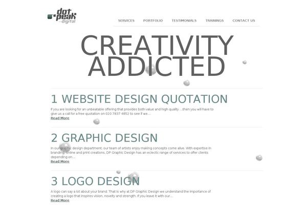 dpwebdesigncompany.co.uk site used Dotpeak