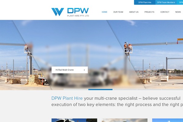 dpwplanthire.com.au site used Dpw