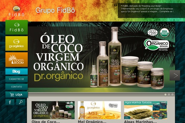 dr-organico.com.br site used Fidbo