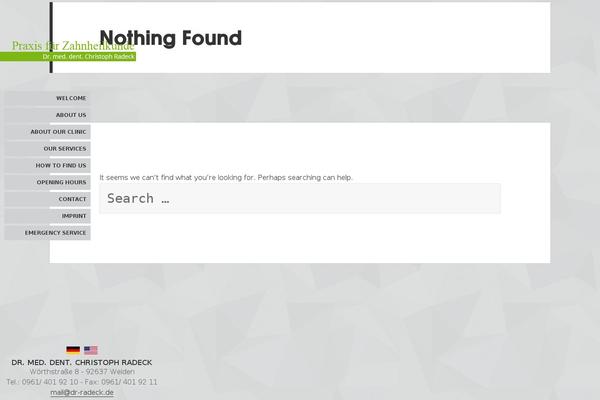 dr-radeck.de site used Theme_radeck