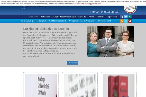 WordPress website example screenshot