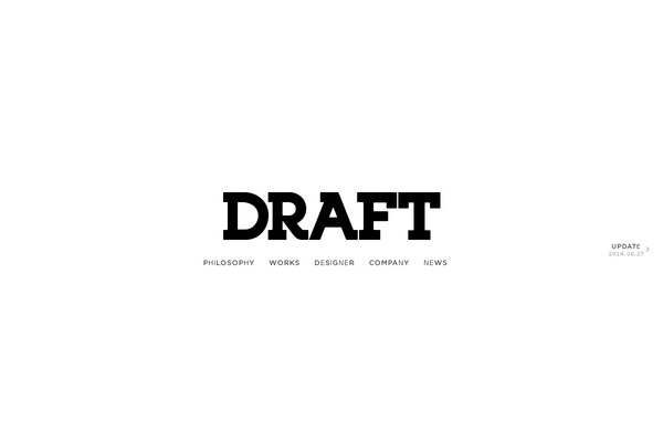 Draft theme site design template sample