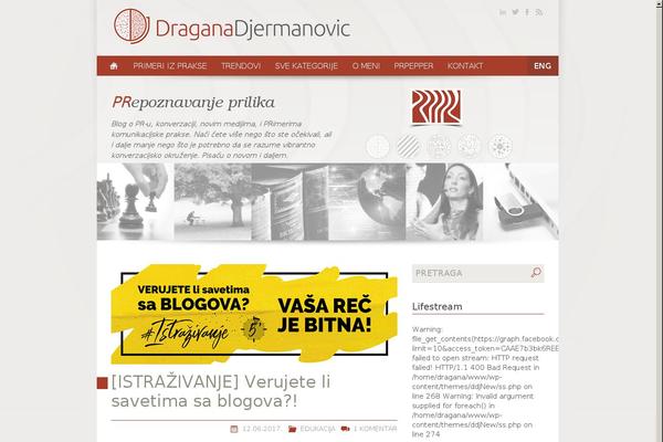 draganadjermanovic.com site used Djermanovic