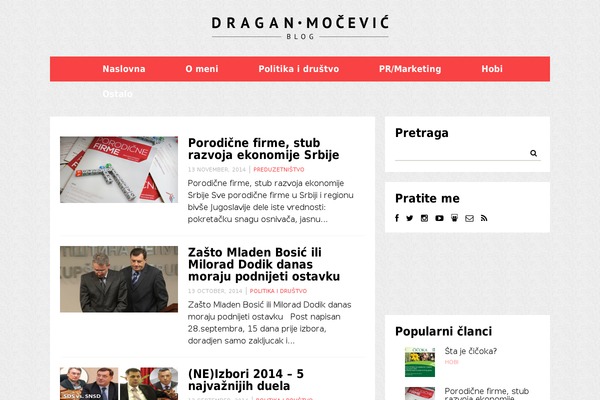 draganmocevic.com site used Draganmocevic