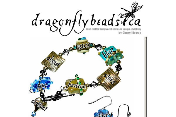 dragonflybeads.ca site used Dragonflybeads