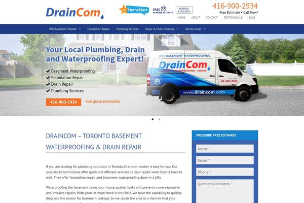 draincom.ca site used Draincom