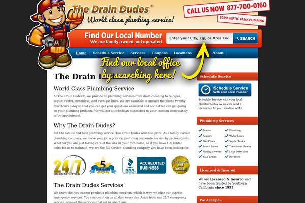 draindudes.com site used Checkered-flag-plumbing