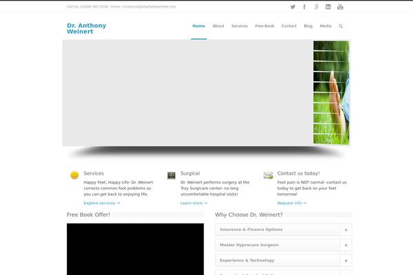 WordPress website example screenshot
