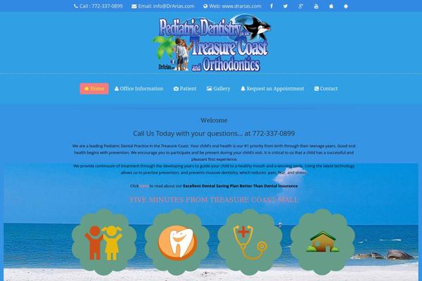 Kids-zone theme site design template sample