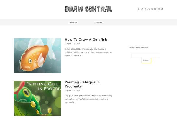 Artmag theme site design template sample