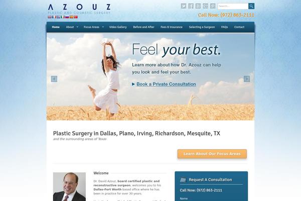 Wellness theme site design template sample