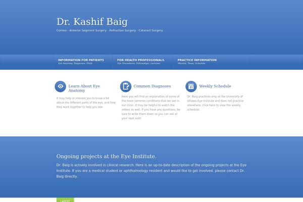 WordPress website example screenshot