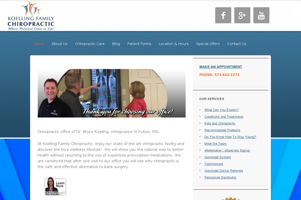 WordPress website example screenshot