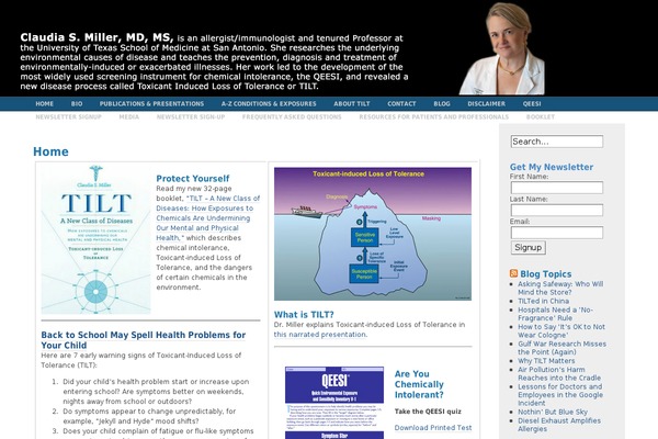Fluid Blue theme site design template sample