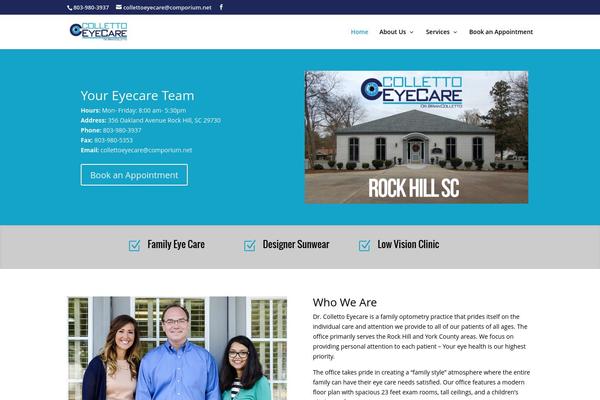 Divi theme site design template sample