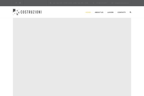 Constructo theme site design template sample