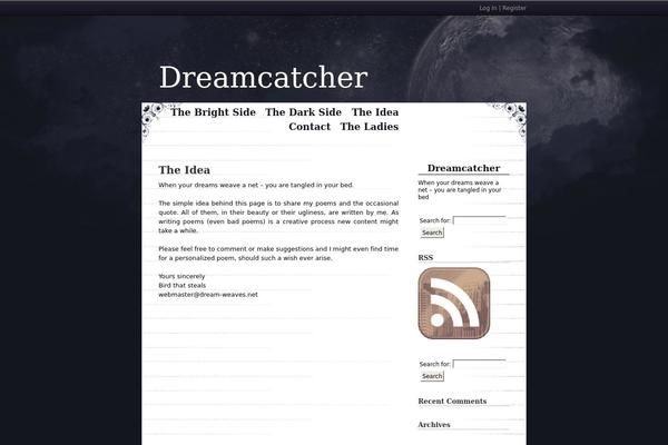 dream-weaves.net site used Cloudy Night