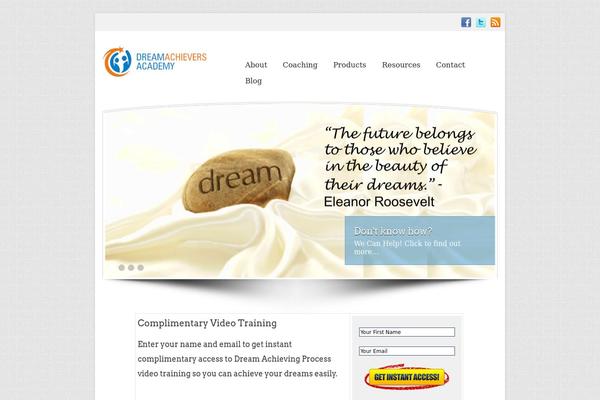 dreamachieversacademy.com site used Andrina theme