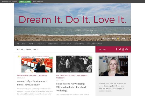 Hueman theme site design template sample