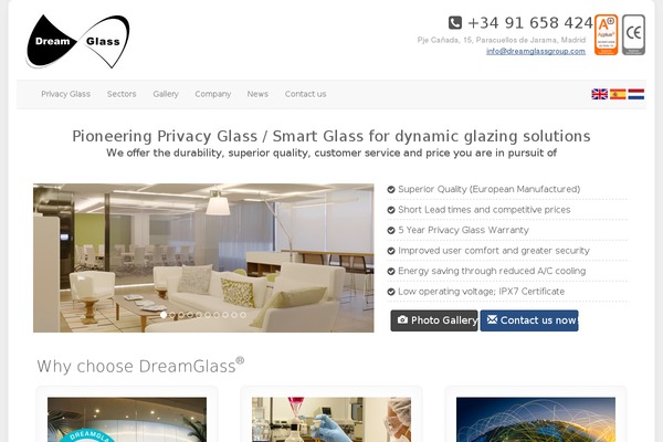 dreamglassgroup.com site used Botheme