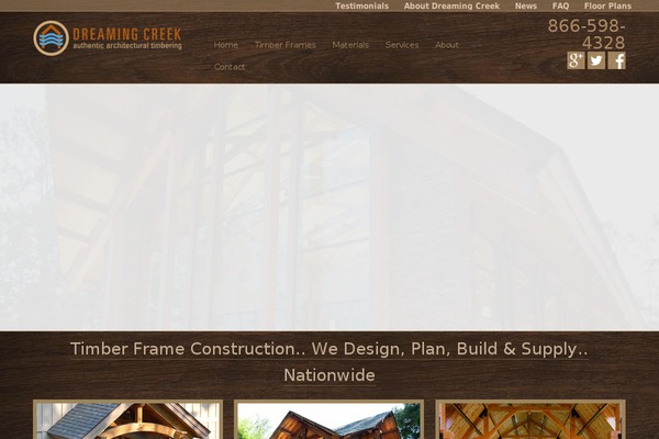 dreamingcreek.com site used Golden-builder