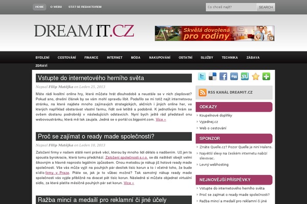 dreamit.cz site used Visoko