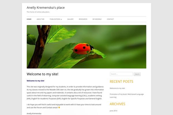 WordPress website example screenshot