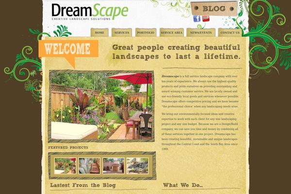 Dreamscape theme site design template sample